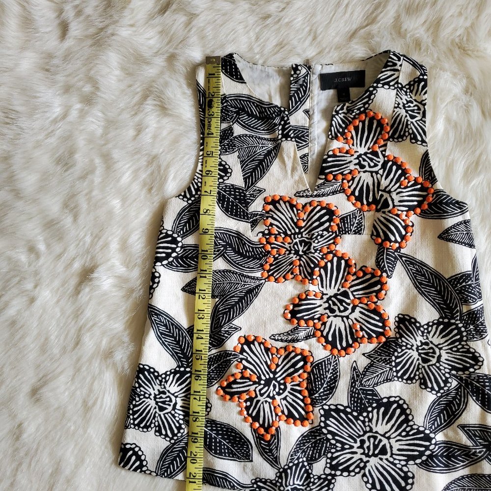 J. Crew Notched Shell Polynesian Floral Size 0 EUC - Picture 16 of 16